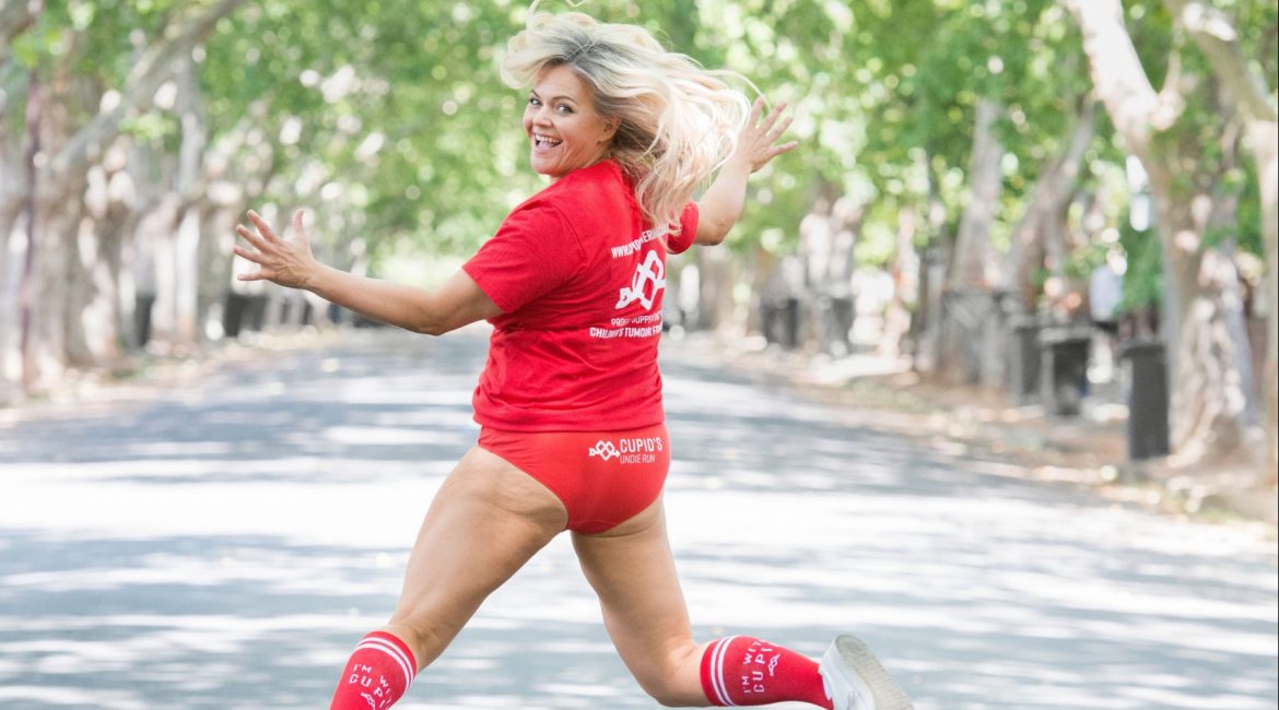 Runners strip down for charity during Cupid's Undie Run