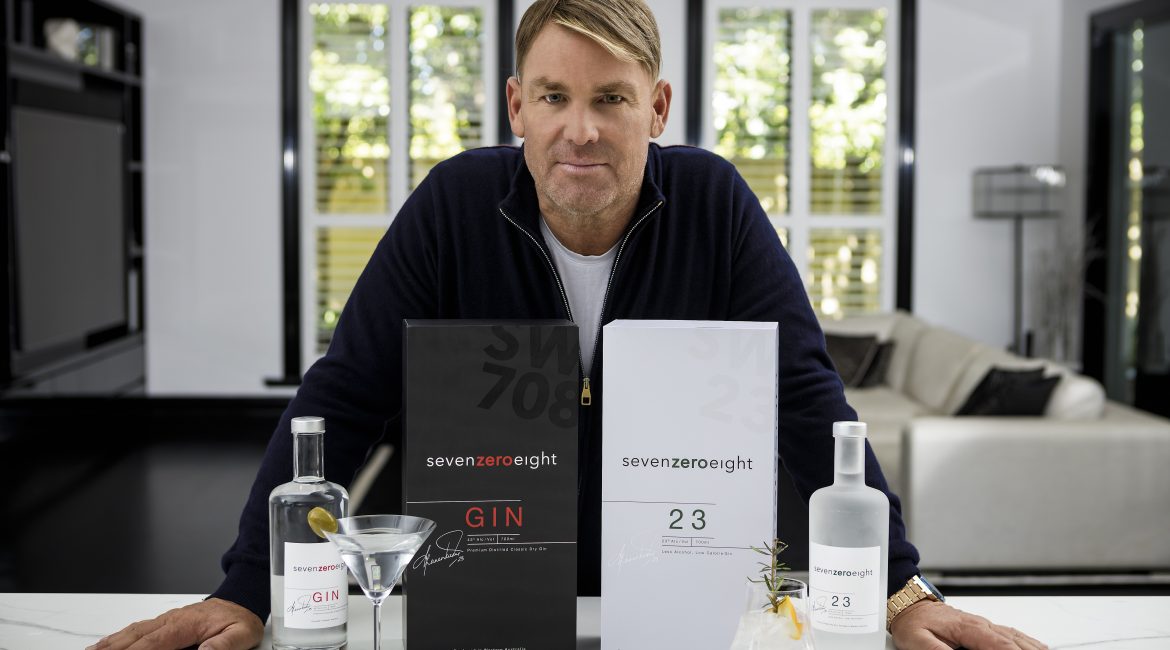 Shane Warne. 708 Gin. Sydney PR Agency. The Buzz Group.