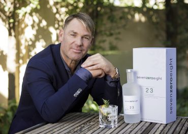Australian international sportsman Shane Warne launches his award-winning SevenZeroEight Gin to the USA
